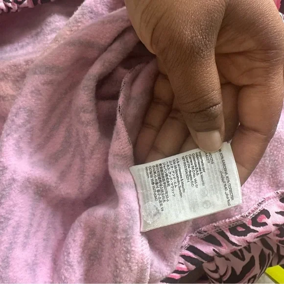 H&M Divided Pink Zebra Print Cropped Sweater Size Small Animal Print Barbiecore - Picture 5 of 7